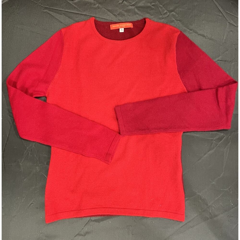 Armand Diradourian Color Block Cashmere Sweater L… - image 1